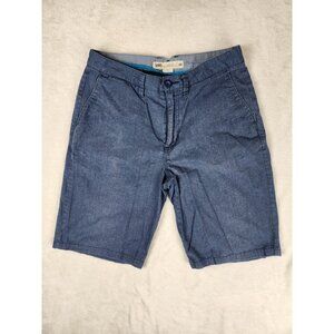 Vans Off the Wall Men's Shorts Navy Blue Size 30 Denim Skater Chino Logo